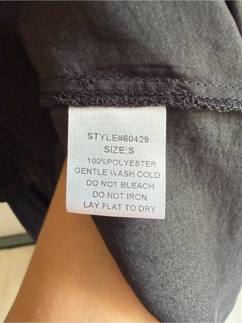 GRADE & GATHER Black Satin Smocked Waist Midi Dress - Picture 5 of 5
